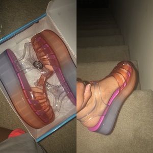 Platform Jelly Sandals